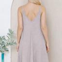 Medium SAND WAVE RIB STRAP MINI DRESS WITH SIDE POCKETS