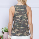 XL OLIVE CAMO RELAXED FIT TANK TOP