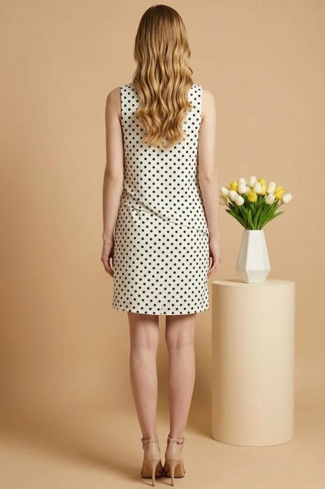 POLKA DOT SHIFT DRESS