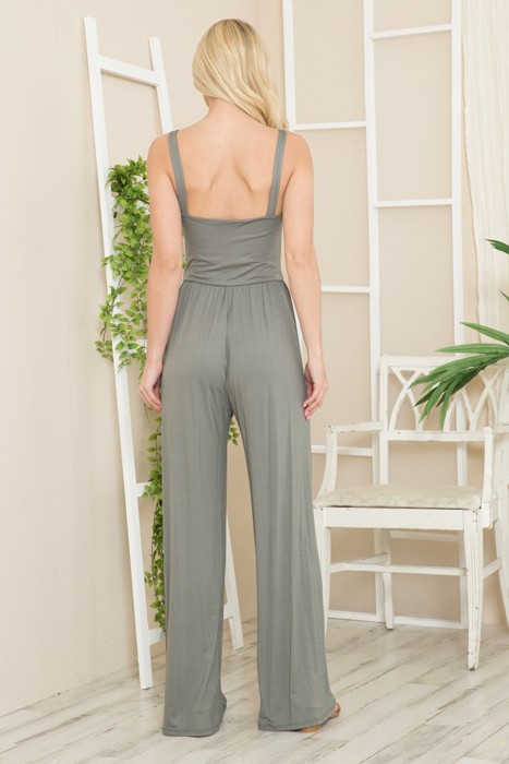 SOLID TANK JUMPSUIT