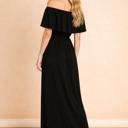 Medium BLACK OFF SHOULDER DRESS WITH POCKET