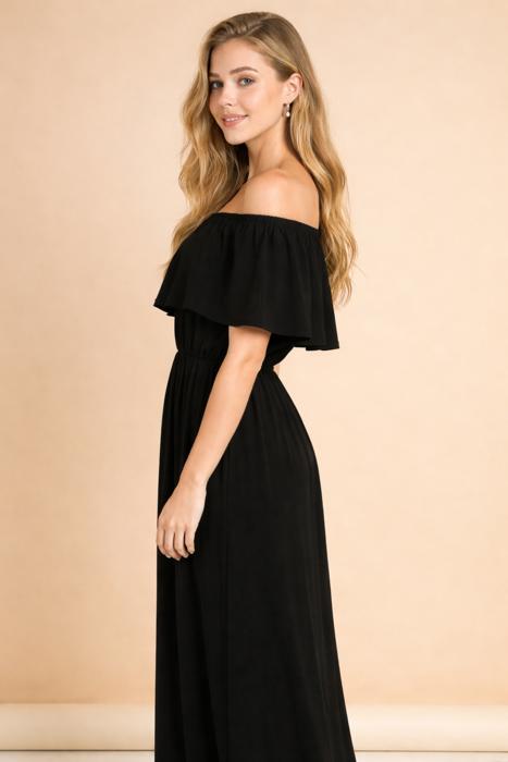 OFF SHOULDER DRESS WITH POCKET