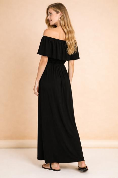 OFF SHOULDER DRESS WITH POCKET