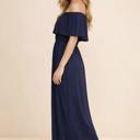 Small NAVY OFF SHOULDER DRESS WITH POCKET