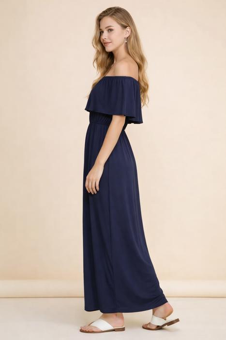 OFF SHOULDER DRESS WITH POCKET