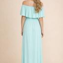 Medium MINT OFF SHOULDER DRESS WITH POCKET
