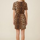 XL ANIMAL ANIMAL PRINT DRESS WITH WAIST ELASTIC AND POCKETS