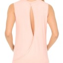 Medium LIGHT PINK SLEEVELESS TOP WITH BACK KEYHOLE