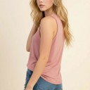 XL ROSE DEEP ARMHOLE TANK TOP