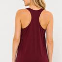 Small BURGUNDY RACERBACK TANK TOP