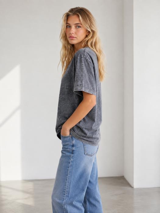 MINERAL WASHED HEAVY WEIGHT T-SHIRT