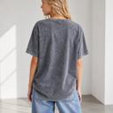 XL GREY MINERAL WASHED HEAVY WEIGHT T-SHIRT