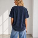 XL NAVY MINERAL WASHED HEAVY WEIGHT T-SHIRT