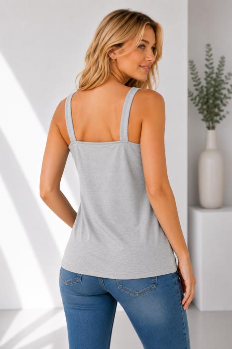 Everyday Square Neck Longline Cami Tank