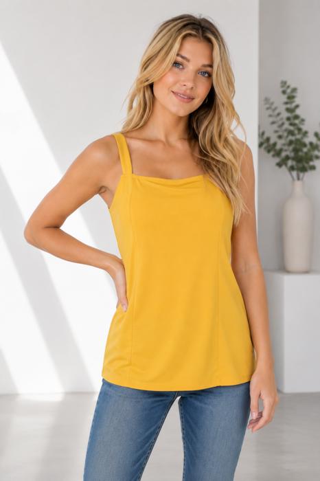 Everyday Square Neck Longline Cami Tank