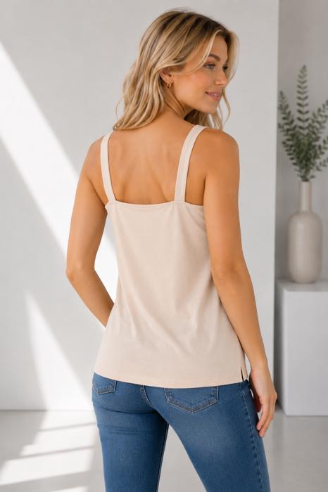 Everyday Square Neck Longline Cami Tank
