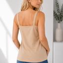 Large TAN Everyday Square Neck Longline Cami Tank