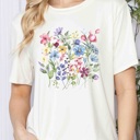  WASHED GARMENT TOP WITH POSITIVE MIND PRINT