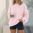 S-M LIGHT PINK PASTEL TONE SOFT SCUBA SWEATSHIRT