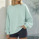 S-M MINT PASTEL TONE SOFT SCUBA SWEATSHIRT