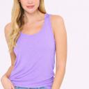 Small LAVENDER RACERBACK TANK TOP