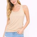 Small SAND RACERBACK TANK TOP