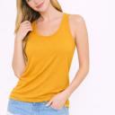 Small MUSTARD RACERBACK TANK TOP