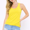Small YELLOW RACERBACK TANK TOP