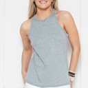 Medium HEATHER GREY BASIC RIBBED TANK TOP