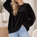  OVERSIZED PLUSH SWEATSHIRT