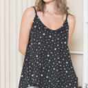 Medium CHARCOAL STAR CAMO TANK TUNIC TOP