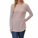 Small ROSE KNIT LONG SLEEVE TUNIC TOP