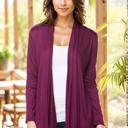 Small PLUM Long Sleeve Cardigan for Women Open Front Dressy (Multi Colors Office Cardigan)