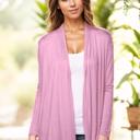 Small ROSE Long Sleeve Cardigan for Women Open Front Dressy (Multi Colors Office Cardigan)