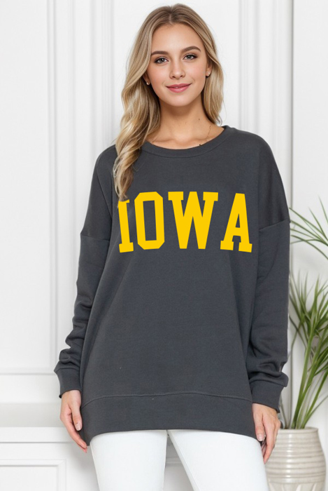 CUSTOM SOLID FLEECE OVERSIZED SWEATSHIRT