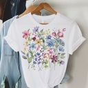  SUPER SOFT TOP WITH SPRING FLOWERS PRINT