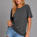 Small ASH BASIC SUPER SOFT T-SHIRT WITH LOOSE FIT