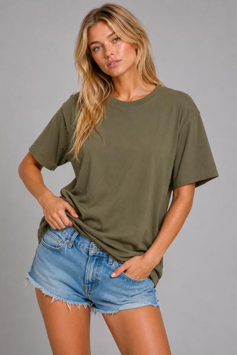 BASIC SUPER SOFT T-SHIRT WITH LOOSE FIT