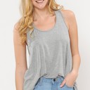 Small HEATHER GREY RACERBACK TANK TOP