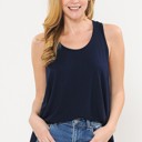 Small NAVY RACERBACK TANK TOP