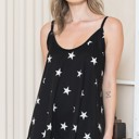 Small BLACK STAR CAMO TANK TUNIC TOP