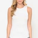 Small IVORY BASIC TANK TOP
