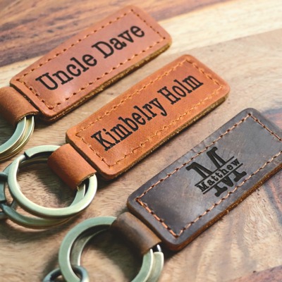 Personalized Leather Keychain, Customized Keychain, Custom Leather Key chain, coordinates key chain longitude latitude keychain, Best Gift