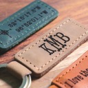  Personalized Leather Keychain, Customized Keychain, Custom Leather Key chain, coordinates key chain longitude latitude keychain, Best Gift