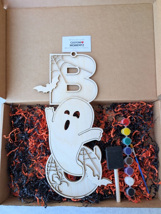 DIY Boo Ghost Wooden Sign Painting Kit 