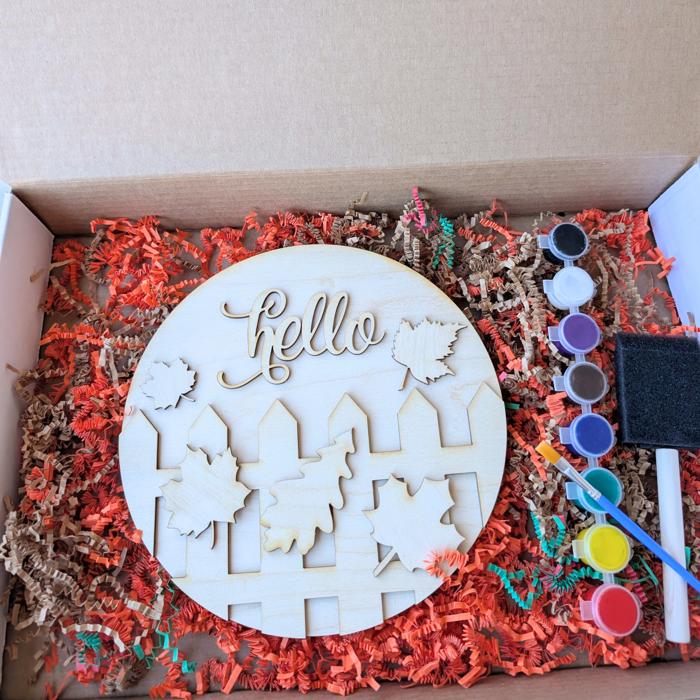 DIY Hello Fall Wooden Painting Kit