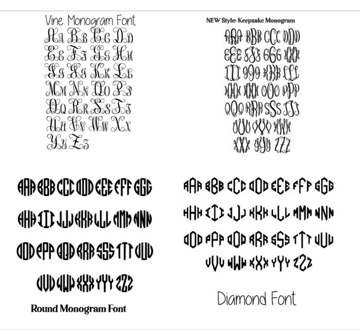 Monogram stanley  Toppers