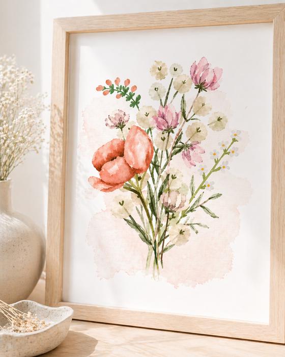 Hope in a Little Flower Art Print | Nursery or Bedroom Decor