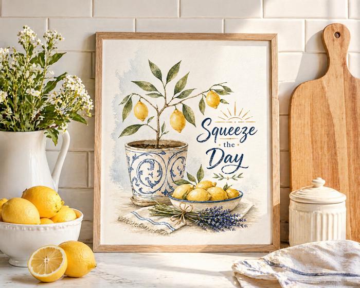 Squeeze the Day Art Print