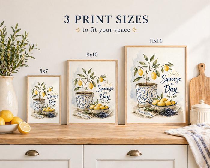 Squeeze the Day Art Print